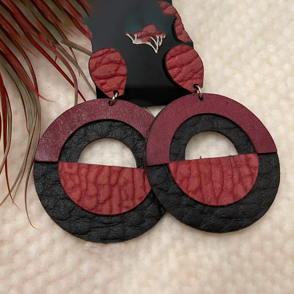 Geometric Circle Earrings